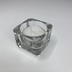 Подсвечник стеклянный квадратный 5*5*3,5 см Uniglass Square 36002 Новая Прага