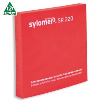 Полиуретановый виброизолирующий эластомер Sylomer SR220 1200*1500*12,5 мм красный