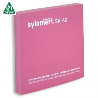Полиуретановый виброизолирующий эластомер Sylomer SR42 1200*1500*25 мм розовый
