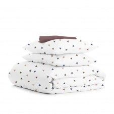 Полуторная постель с простыней на резинке Delta Cs1 COSAS Белый 160х220 см