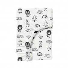 Простирадло на резинці 90х200 см ANIMALS COSAS Білий