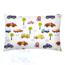 Євро наволочка COSAS CARS Ранфорс 50х70 см Білий