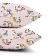 Набор наволочек COSAS RAINBOW UNICORN 40х60 см Розовый