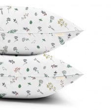 Набор наволочек COSAS WILDFLOWERS 40х60 см Белый