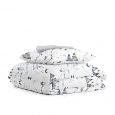 Подростковая постель с простыней на резинке DREAM WIGWAM CS2 COSAS Голубой 155х215 см