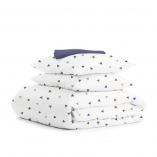 Полуторное постельное белье Delta CS6 COSAS Белый 160х220 см