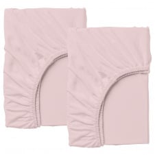 Набір простирадла на резинці COSAS ROSE Ранфорс 180х200х20 см 2 шт Рожевий
