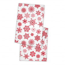Ранер на стіл COSAS SNOWFLAKES 40х150 см Червоно-білий