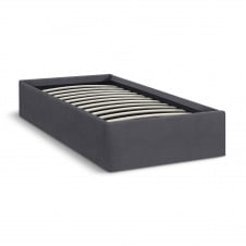 Ліжко односпальне COSAS Papaya Smoky 90х200 см Графіт