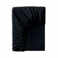 Простыня на резинке 160х200 см сатин BLACK Cosas