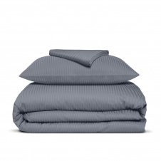 Дитяча постільна білизна сатин в ліжечко STEEL Cosas сталевий 110х140 см