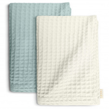 Вафельні рушники COSAS Winter Greek Waffle CS1 Молочно-блакитний 2 шт