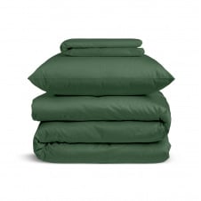 Подростковое постельное белье сатин GREEN Cosas Зеленый 160х220 см