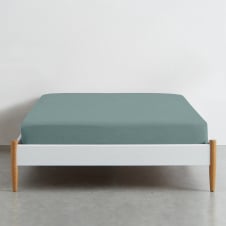 Простынь полутораспальная COSAS ASHMINT Ранфорс 155х240 см Мятный