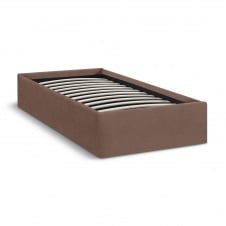 Ліжко односпальне COSAS Papaya Rum 90х200 см Коричневий