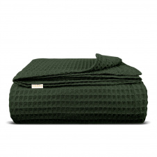 Плед-покрывало вафельное COSAS 230х240 см Forest Greek Waffle Зеленый