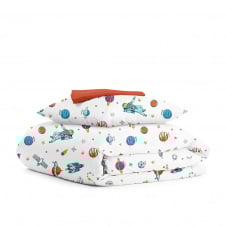 Дитяча постільна білизна у ліжечко SPACEMAN CS3 COSAS Білий 110х140 см