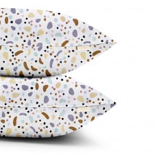 Набір наволочок COSAS COLORFUL STONES 50х70 см Бежевий