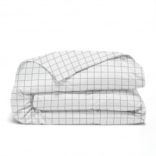 Пододеяльник двуспальный 180х220 см CELL COSAS белый