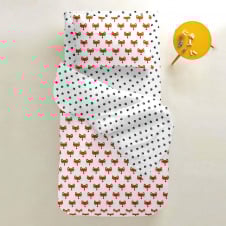 Дитяче простирадло COSAS PAW Ранфорс 60х120х12 см Білий