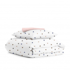 Дитяча постільна білизна в ліжечко Rose Delta COSAS Білий 110х140 см