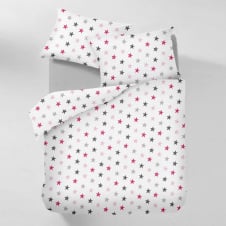 Євро наволочка COSAS STARSROSE Ранфорс 50х70 см Рожевий