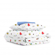 Детское постельное белье в кроватку BEES CS1 Cosas Красный 110х140 см