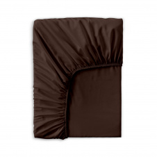 Простирадло на резинці сатин 80х160 см BROWN Cosas