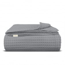 Покривало 240х260 Shadow Greek Waffle COSAS графіт
