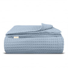 Плед-покривало вафельне COSAS 200х220 см Maya Greek Waffle Сизий