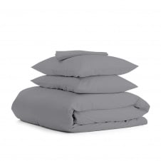 Евро постель с простыней на резинке Shadow CS1 COSAS Графит 200х220 см