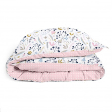 Подростковый пододеяльник COSAS FLOWERS Ранфорс 155х215 см Розовый