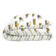 Детский пододеяльник COSAS HOPPER ZIGZAG Ранфорс 110х140 см Желтый