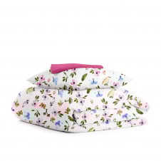 Дитяча постільна білизна в ліжечко COSAS Happy Birds 110х140 см Різнокольоровий