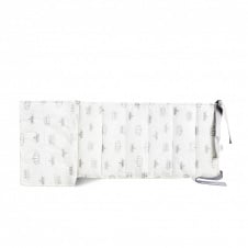 Бортики на ліжечко COSAS CROWN Ранфорс 30х180 см Білий
