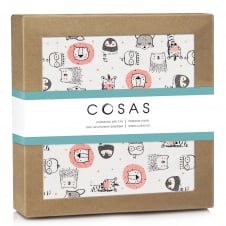 Байкові пелюшки ROSE LEO & GIRAFFE COSAS рожевий 80х100 см