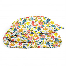 Полутораспальный пододеяльник 160х220 см FAIRY BIRDS COSAS оранжевый