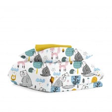 Подростковый комплект на резинке COSAS FOREST ANIMALS Ранфорс 155х215 см Разноцветный