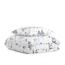 Подростковая постель с простыней на резинке DREAM WIGWAM COSAS Голубой 155х215 см