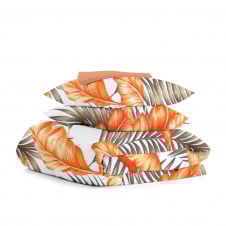 Семейный комплект COSAS ORANGE PALMS CS1 Ранфорс 2х160х220 см Оранжевый