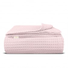 Плед-покривало вафельне COSAS 240х260 см Flamingo Greek Waffle Сакура