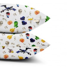 Набір наволочок на подушку 40х60 см MINECRAFT COSAS Зелений