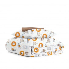 Дитяча постільна білизна в ліжечко COSAS Leo Giraffe Cs1 110х140 см Різнокольоровий