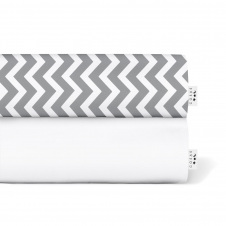 Набор Простыня на резинке COSAS W&G ZIGZAG Ранфорс 60х120х12 см 2 шт.