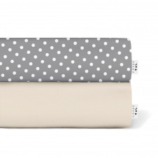 Набор Простыня на резинке COSAS DOTS Ранфорс 60х120х12 см 2 шт.