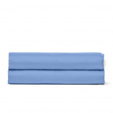Евро простыня COSAS WAVE Ранфорс 220х240 см Голубой