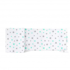 Бортики на кроватку COSAS MINT STARSFALL Ранфорс 30х180 см Мятный