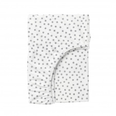 Простирадло на резинці COSAS GREY BLOTS Ранфорс 90х200х20 см Білий