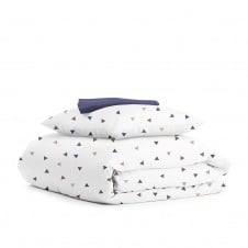 Дитяча постільна білизна в ліжечко BLUE Delta COSAS Білий 110х140 см