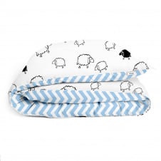 Подростковый пододеяльник COSAS SHEEP CS1 Ранфорс 155х215 см Голубой